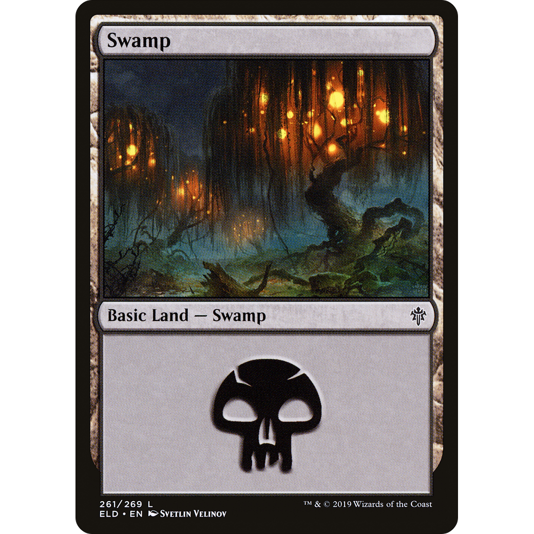 Swamp (261) (ELD-261) - Throne of Eldraine Foil