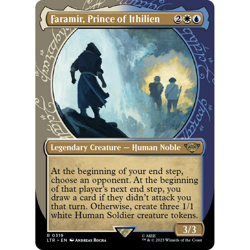 Faramir, Prince of Ithilien (LTR-319) - The Lord of the Rings: Tales of Middle-earth: (Showcase) (Borderless) Foil