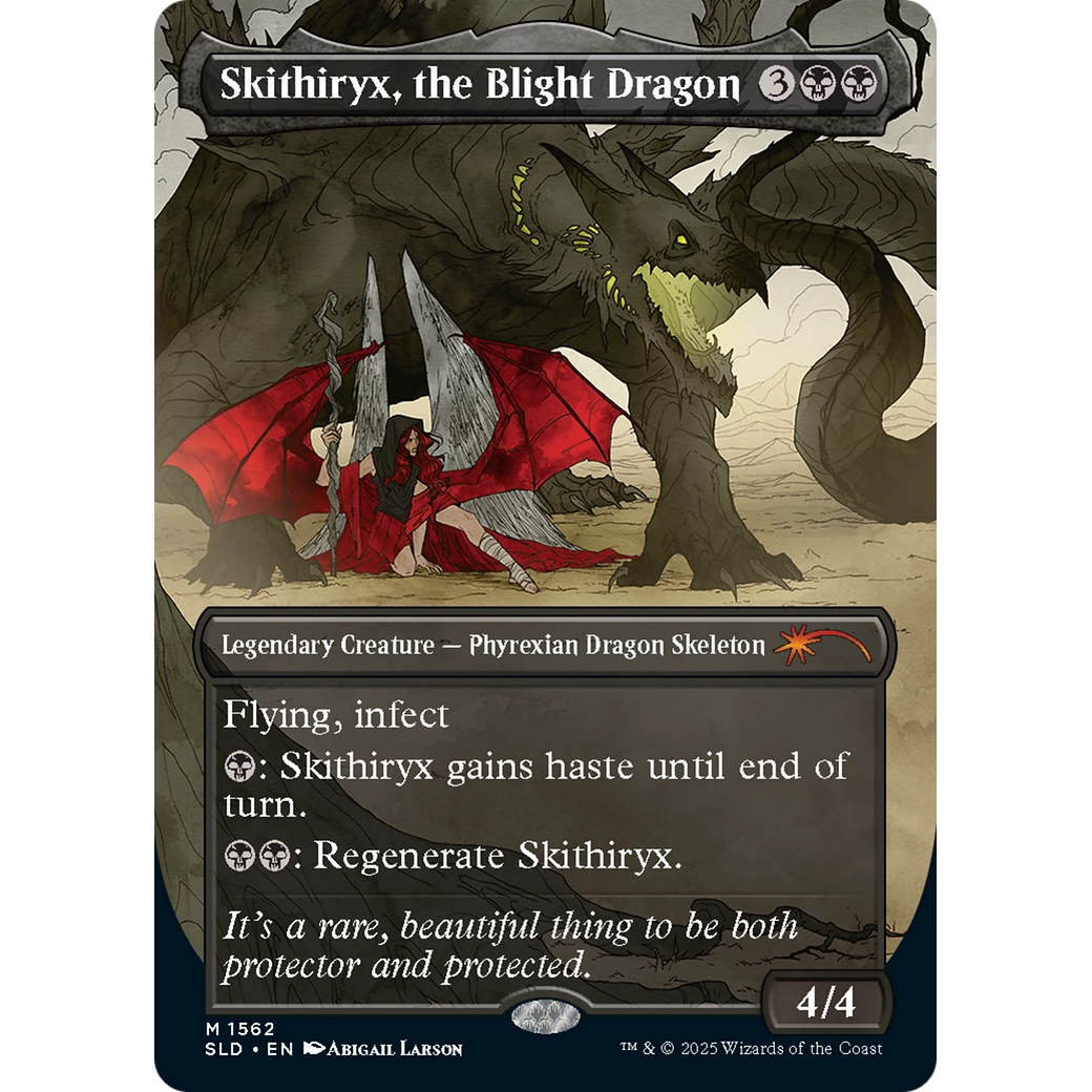 Skithiryx, the Blight Dragon (SLD-1562) - Secret Lair Drop (Borderless)