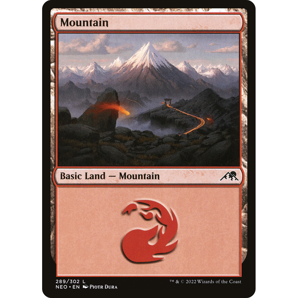 Mountain (NEO-289) - Kamigawa: Neon Dynasty