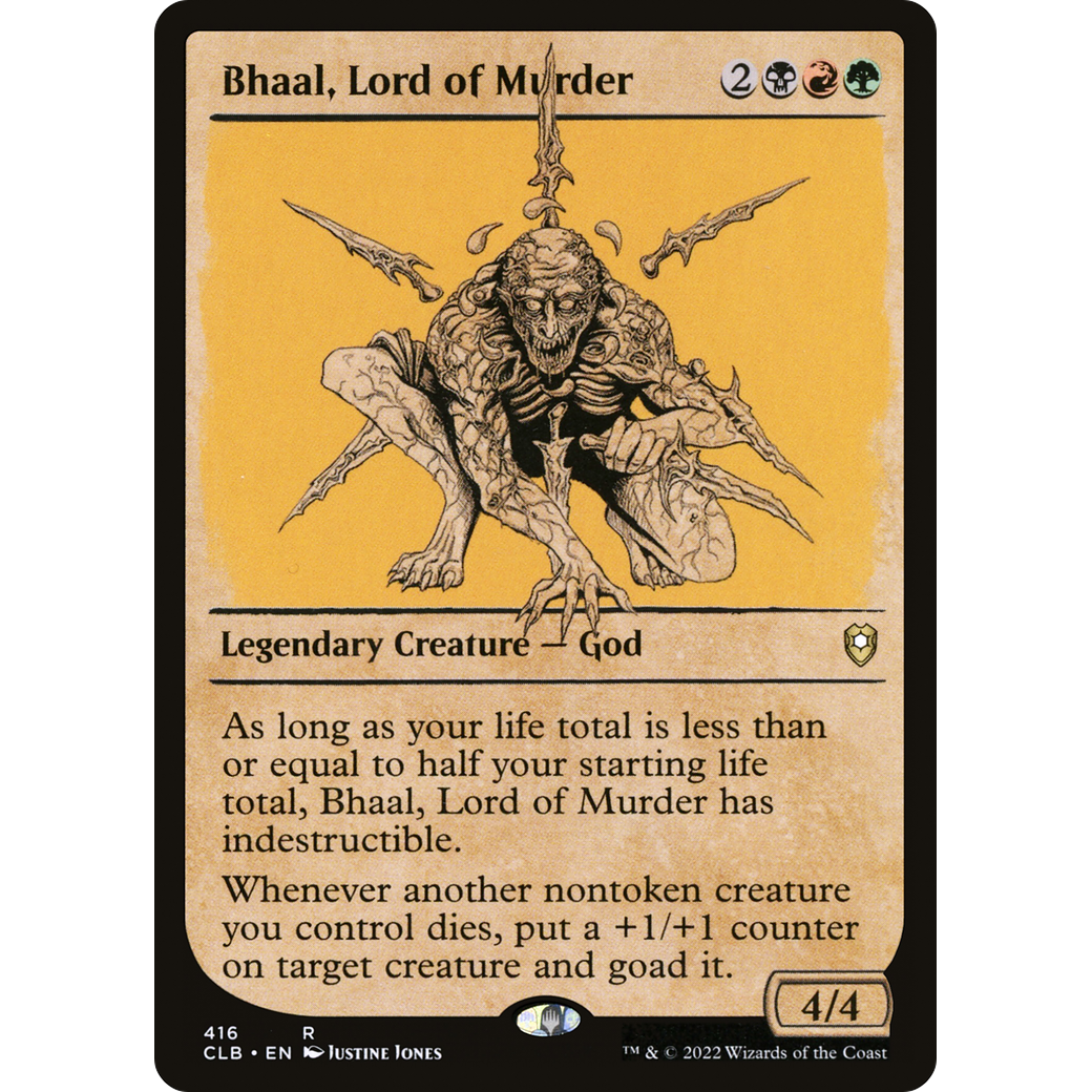 Bhaal, Lord of Murder (CLB-416) - Commander Legends: Battle for Baldur's Gate: (Showcase) Foil
