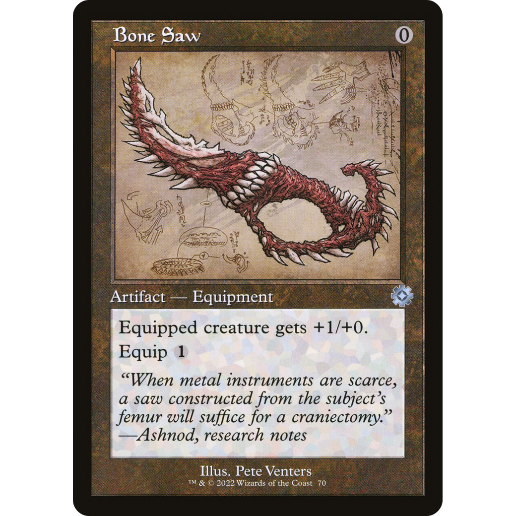 Bone Saw (Schematic) (BRR-070) - The Brothers' War Retro Artifacts
