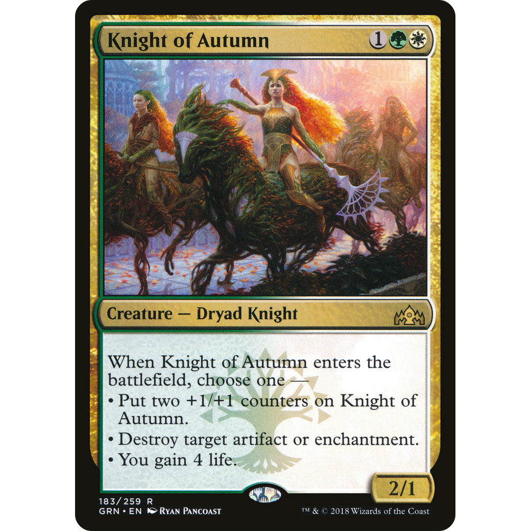 Knight of Autumn (GRN-183) - Guilds of Ravnica Foil