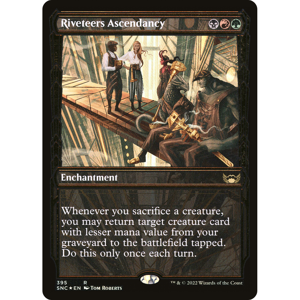 Riveteers Ascendancy (Gilded Foil) (SNC-395) - Streets of New Capenna: (Showcase) Foil