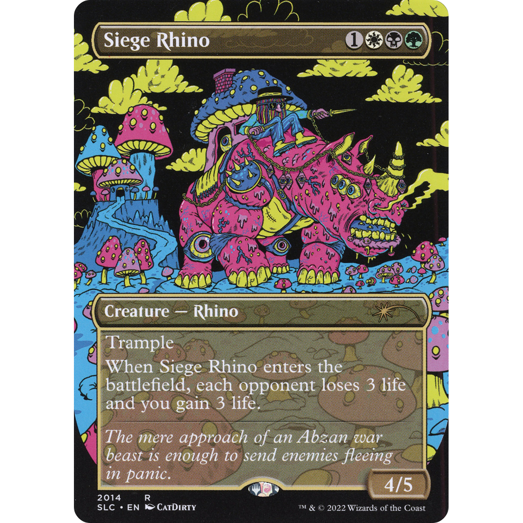 Siege Rhino (SLC-2014) - Secret Lair Countdown Kit (Borderless) Foil