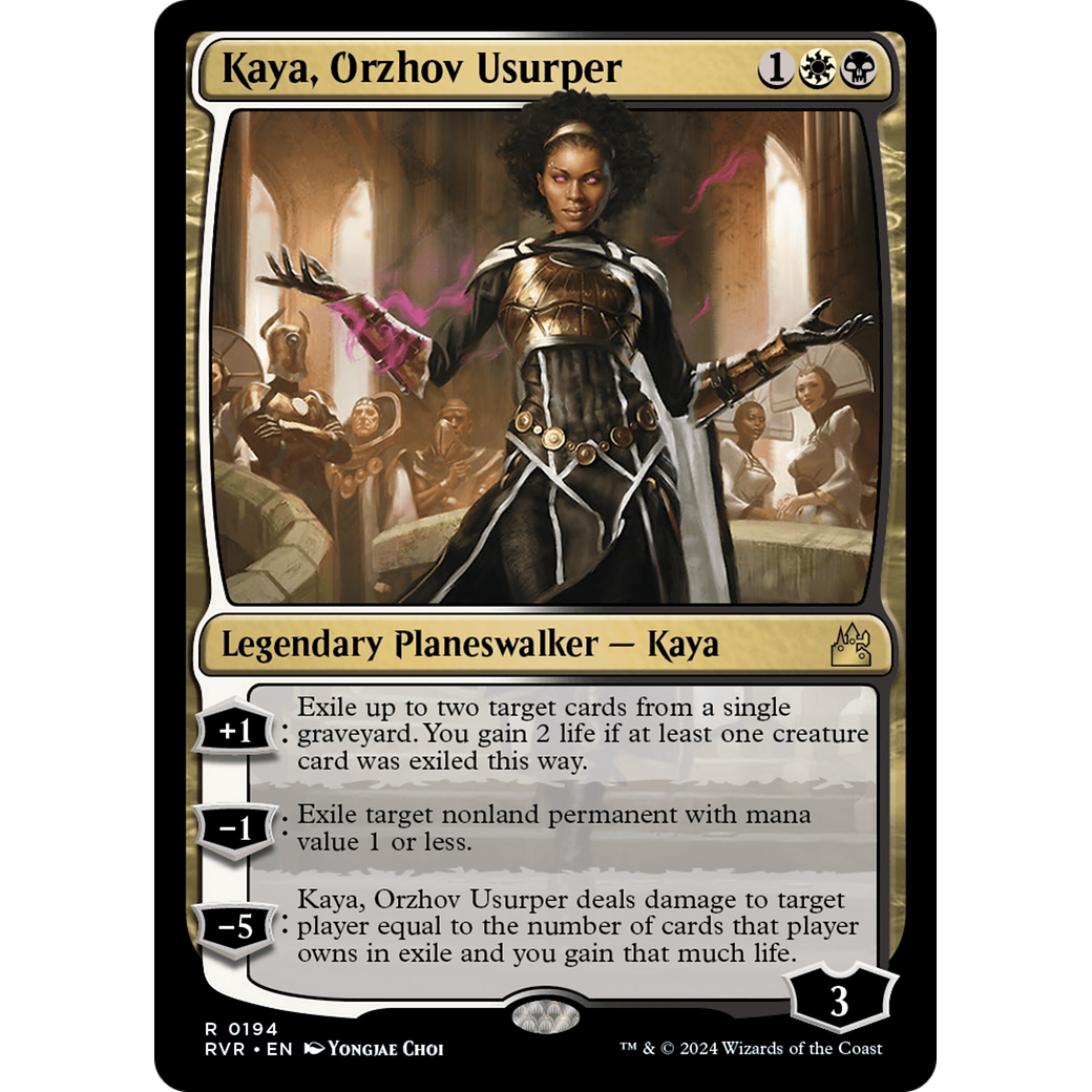 Kaya, Orzhov Usurper (RVR-194) - Ravnica Remastered Foil