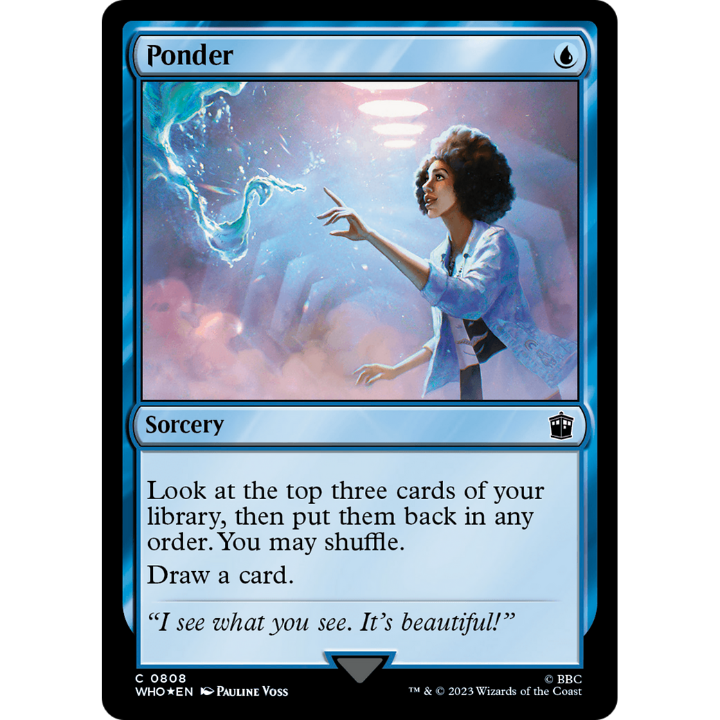 Ponder (Surge Foil) (WHO-808) - Doctor Who Foil