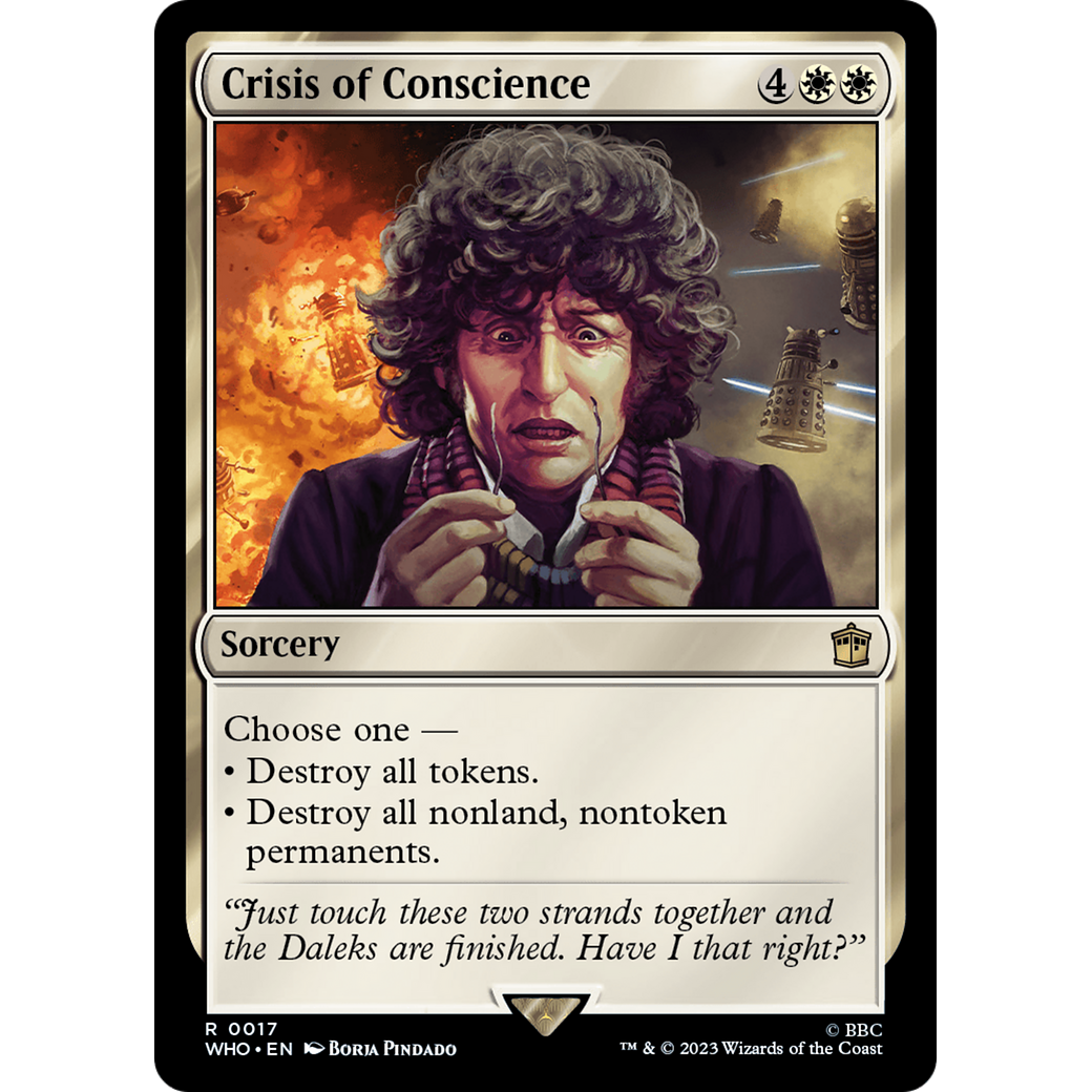 Crisis of Conscience (WHO-017) - Doctor Who Foil