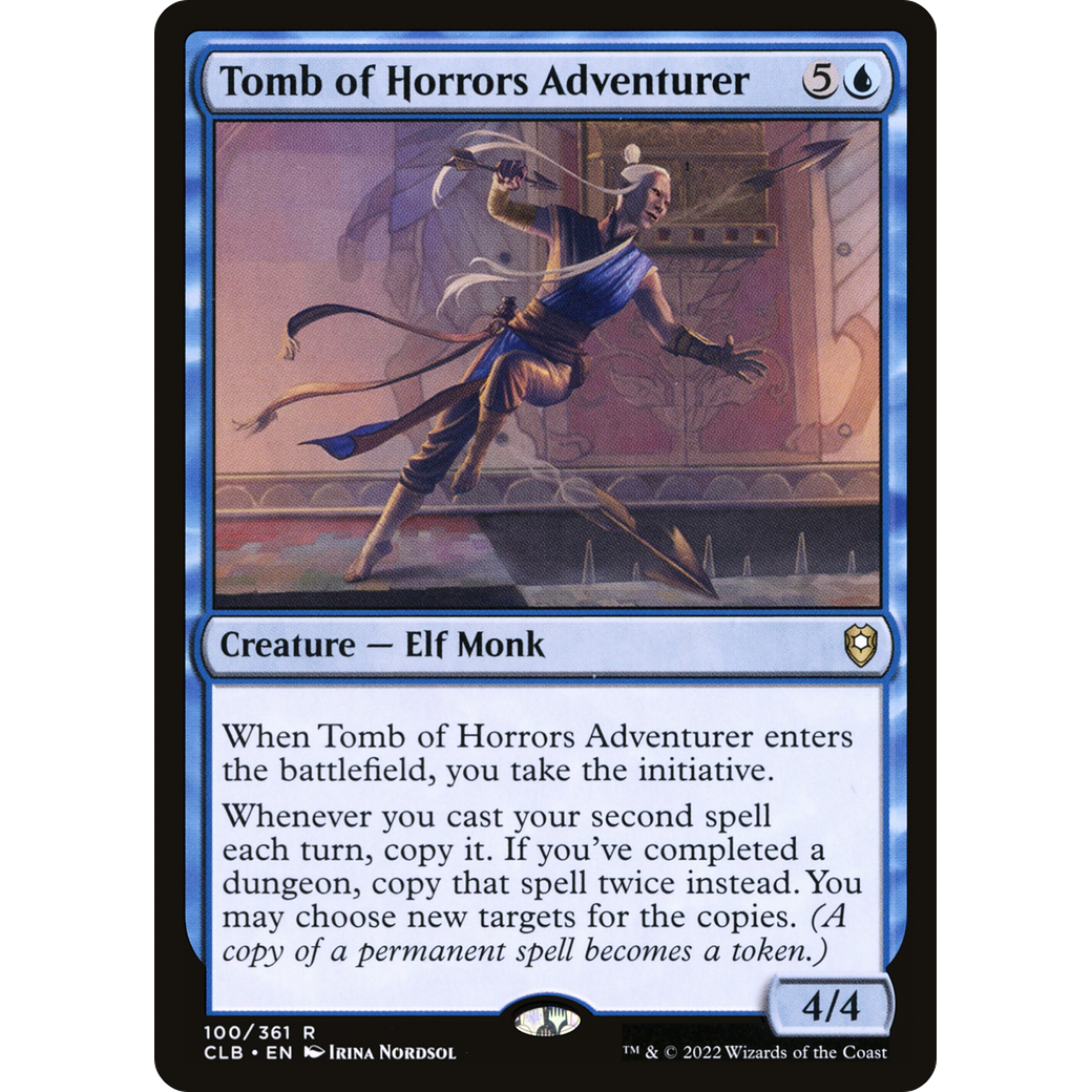 Tomb of Horrors Adventurer (CLB-100) - Commander Legends: Battle for Baldur's Gate Foil