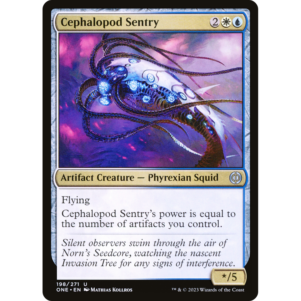 Cephalopod Sentry (ONE-198) - Phyrexia: All Will Be One Foil