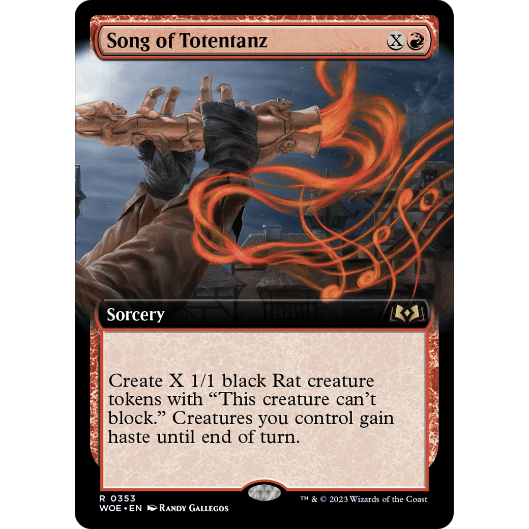 Song of Totentanz (WOE-353) - Wilds of Eldraine: (Extended Art)