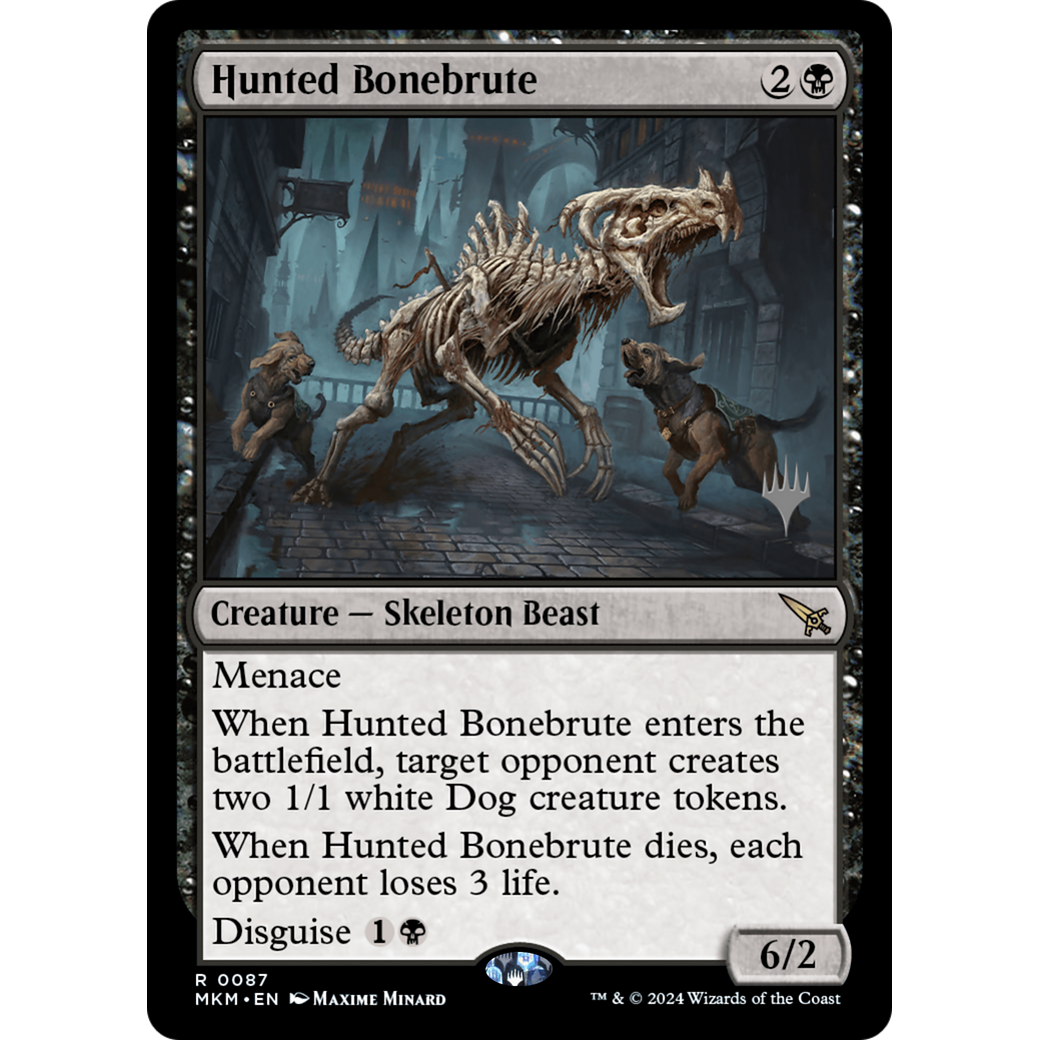 Hunted Bonebrute (PPMKM-87P) - Murders at Karlov Manor Promos Foil