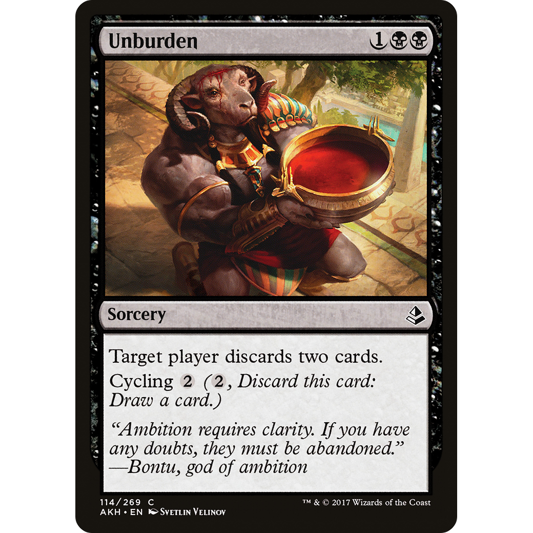 Unburden (AKH-114) - Amonkhet Foil