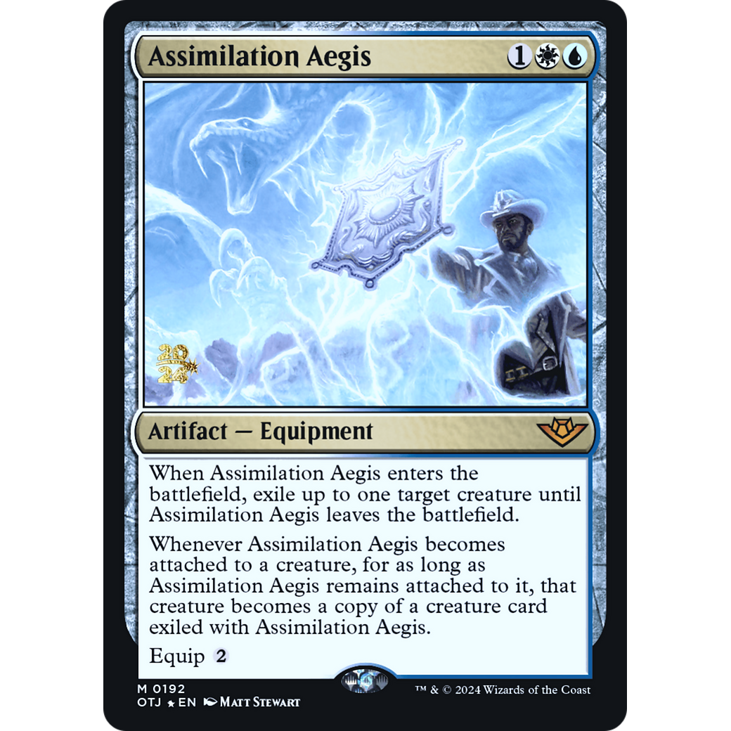 Assimilation Aegis (PRE-192S) - Outlaws of Thunder Junction Promos Foil