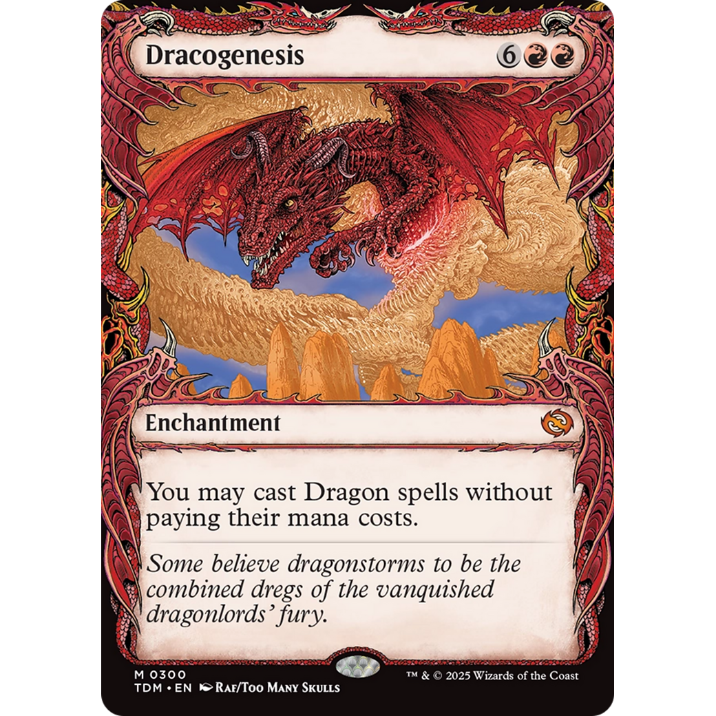 Dracogenesis (TDM-300) - Tarkir: Dragonstorm: (Showcase, enchantment) Foil