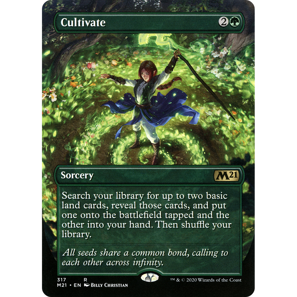 Cultivate (Alternate Art) (M21-317) - Core Set 2021 (Borderless)
