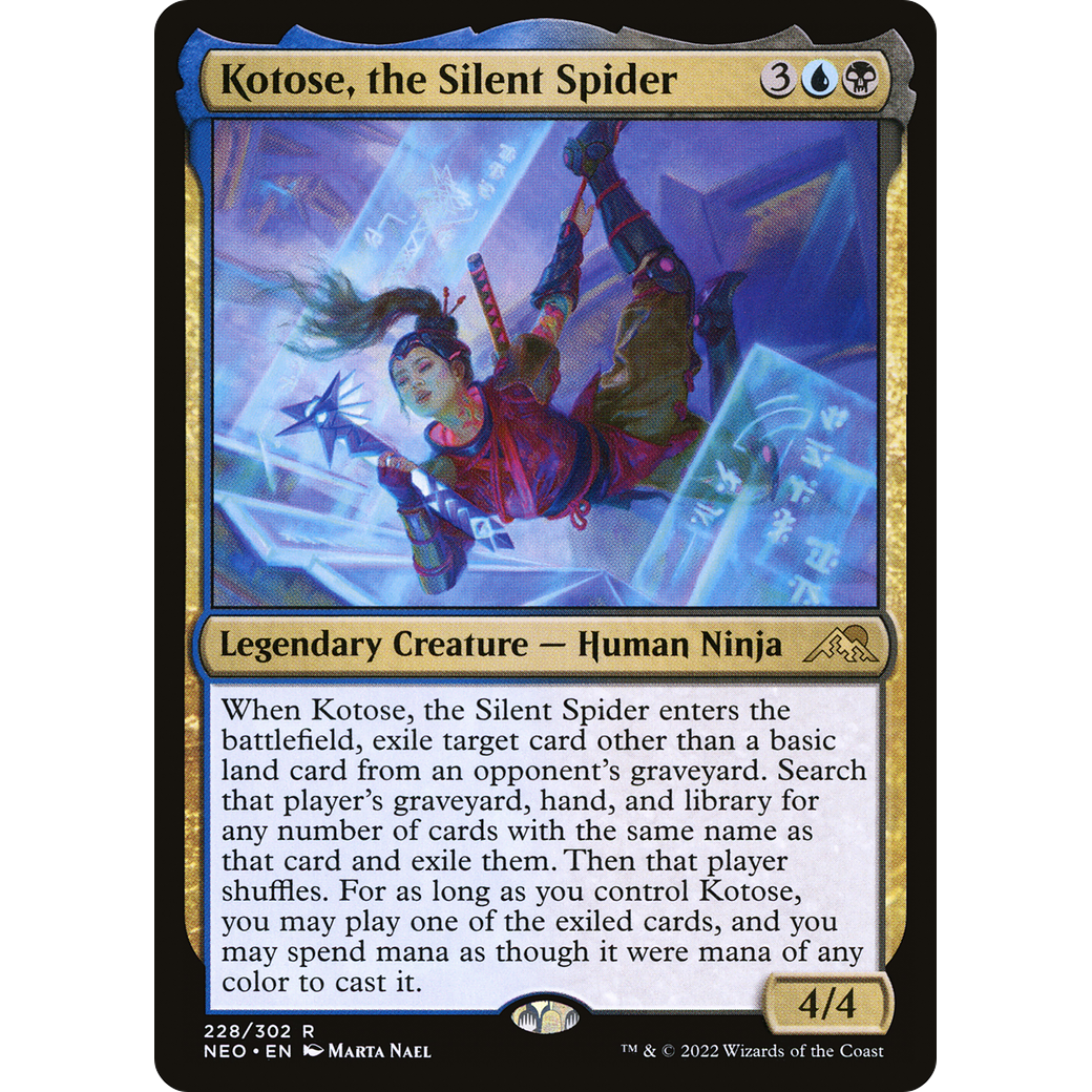 Kotose, the Silent Spider (NEO-228) - Kamigawa: Neon Dynasty Foil
