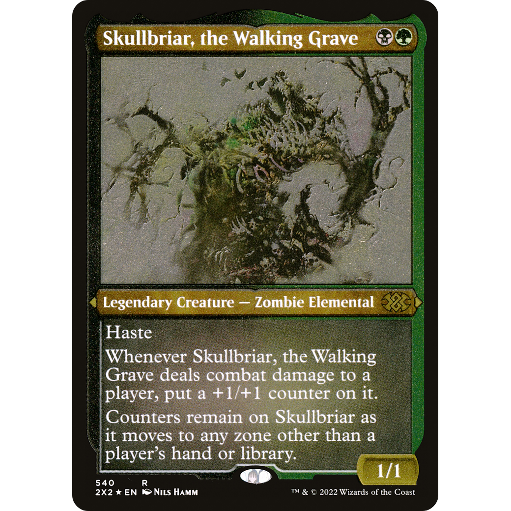 Skullbriar, the Walking Grave (Foil Etched) (2X2-540) - Double Masters 2022 Foil