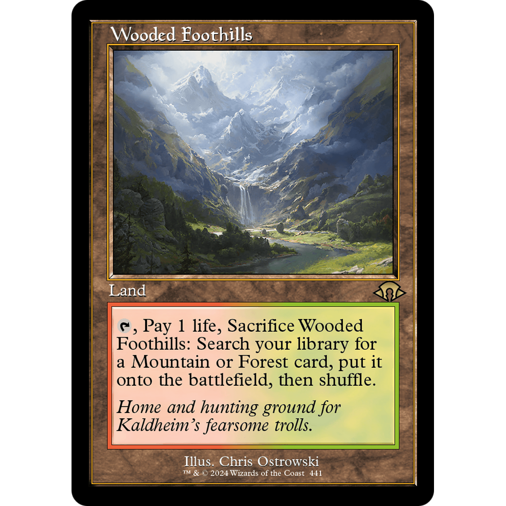 Wooded Foothills (MH3-441) - Modern Horizons 3 Foil