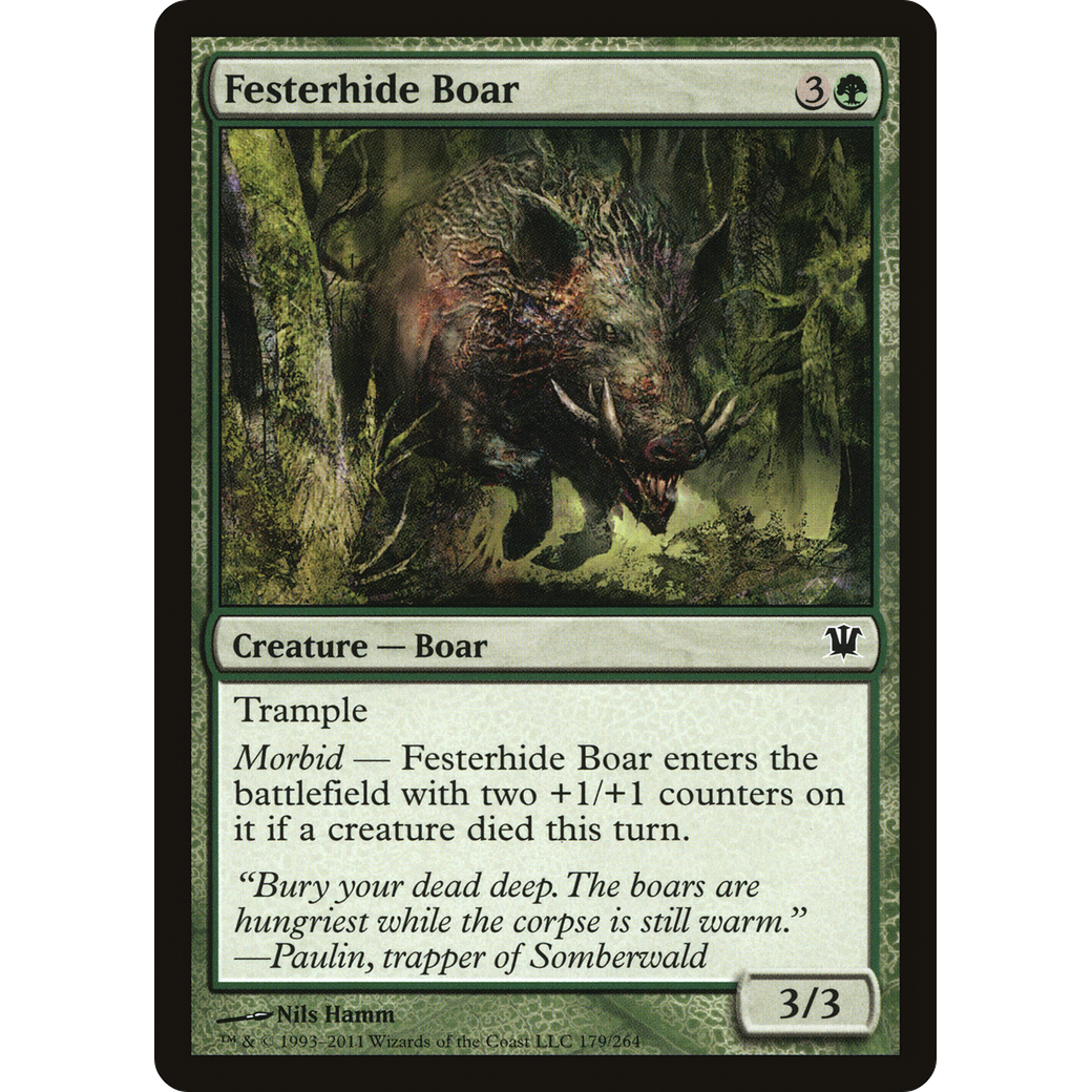 Festerhide Boar (ISD-179) - Innistrad Foil