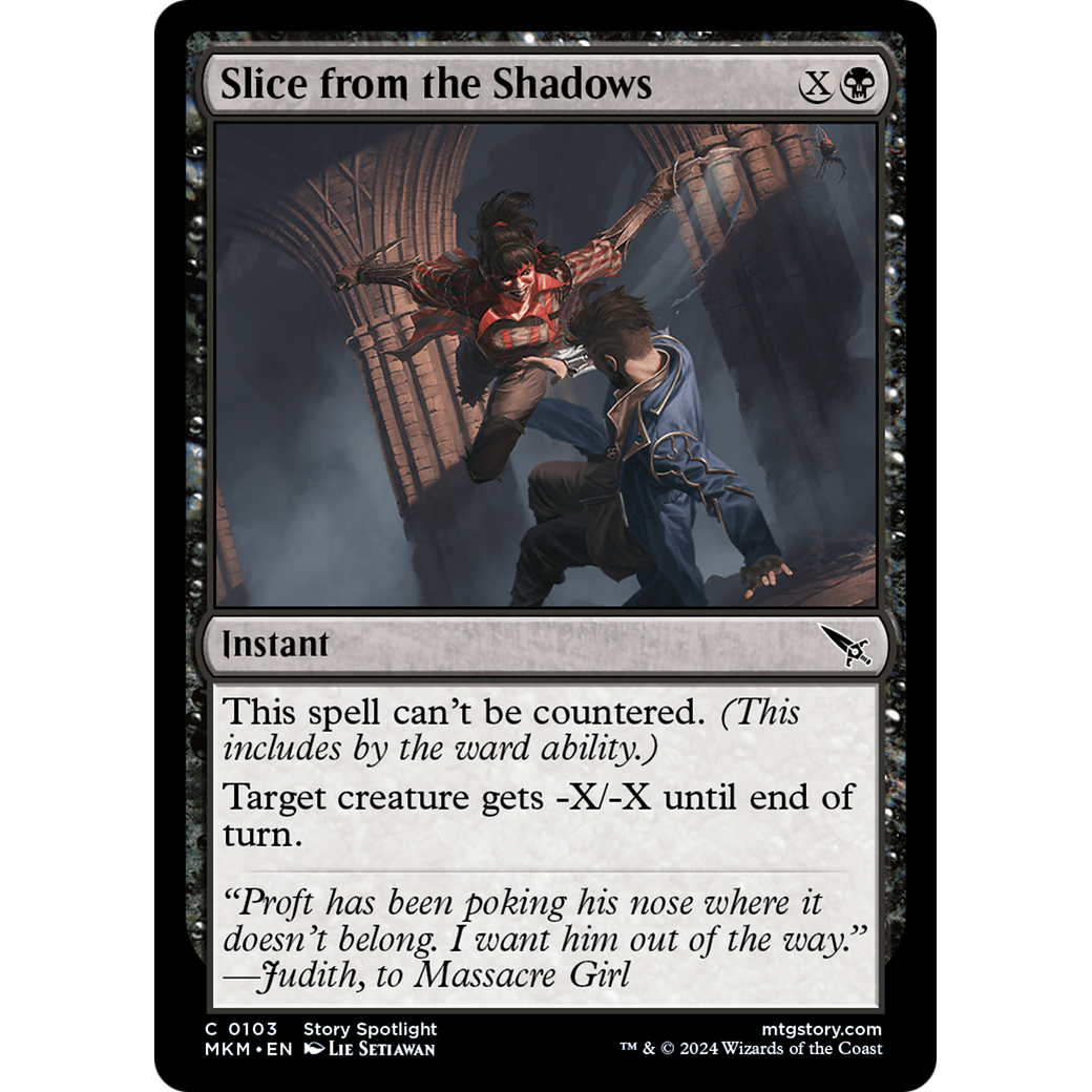 Slice from the Shadows (MKM-103) - Murders at Karlov Manor