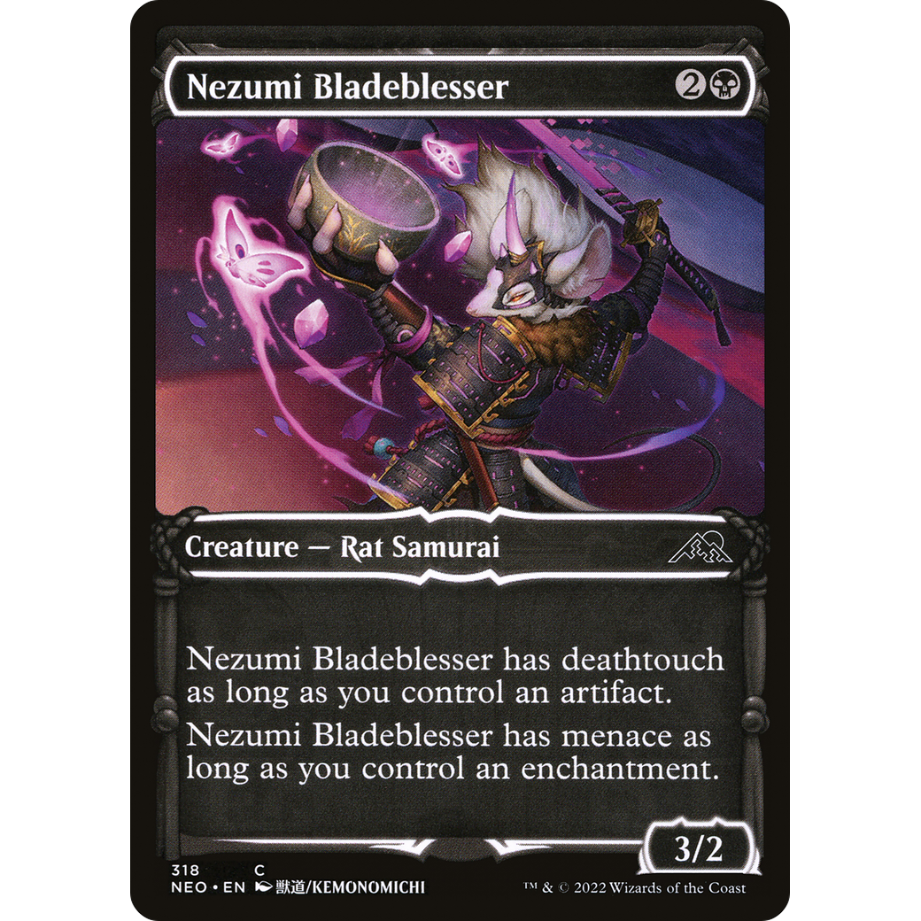 Nezumi Bladeblesser (NEO-318) - Kamigawa: Neon Dynasty: (Showcase)