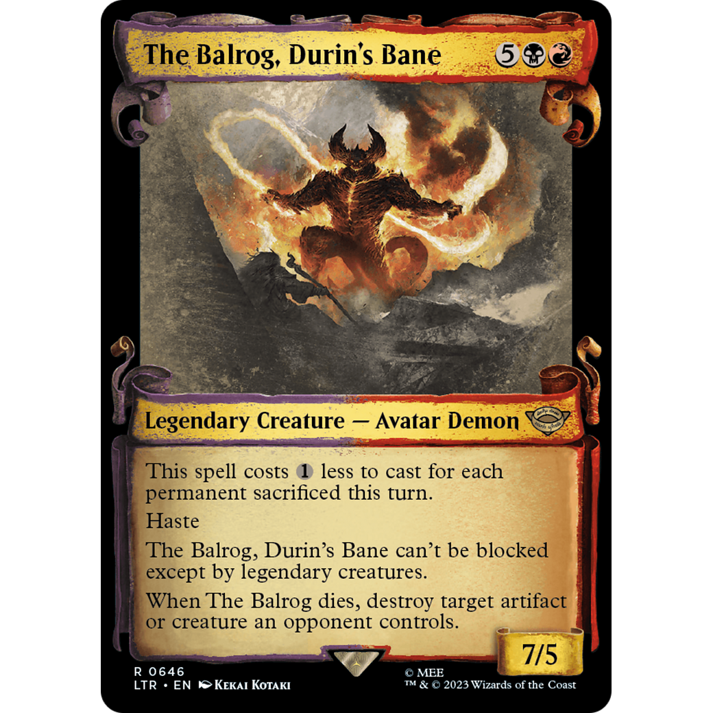 The Balrog, Durin's Bane (LTR-646) - The Lord of the Rings: Tales of Middle-earth: (Showcase)