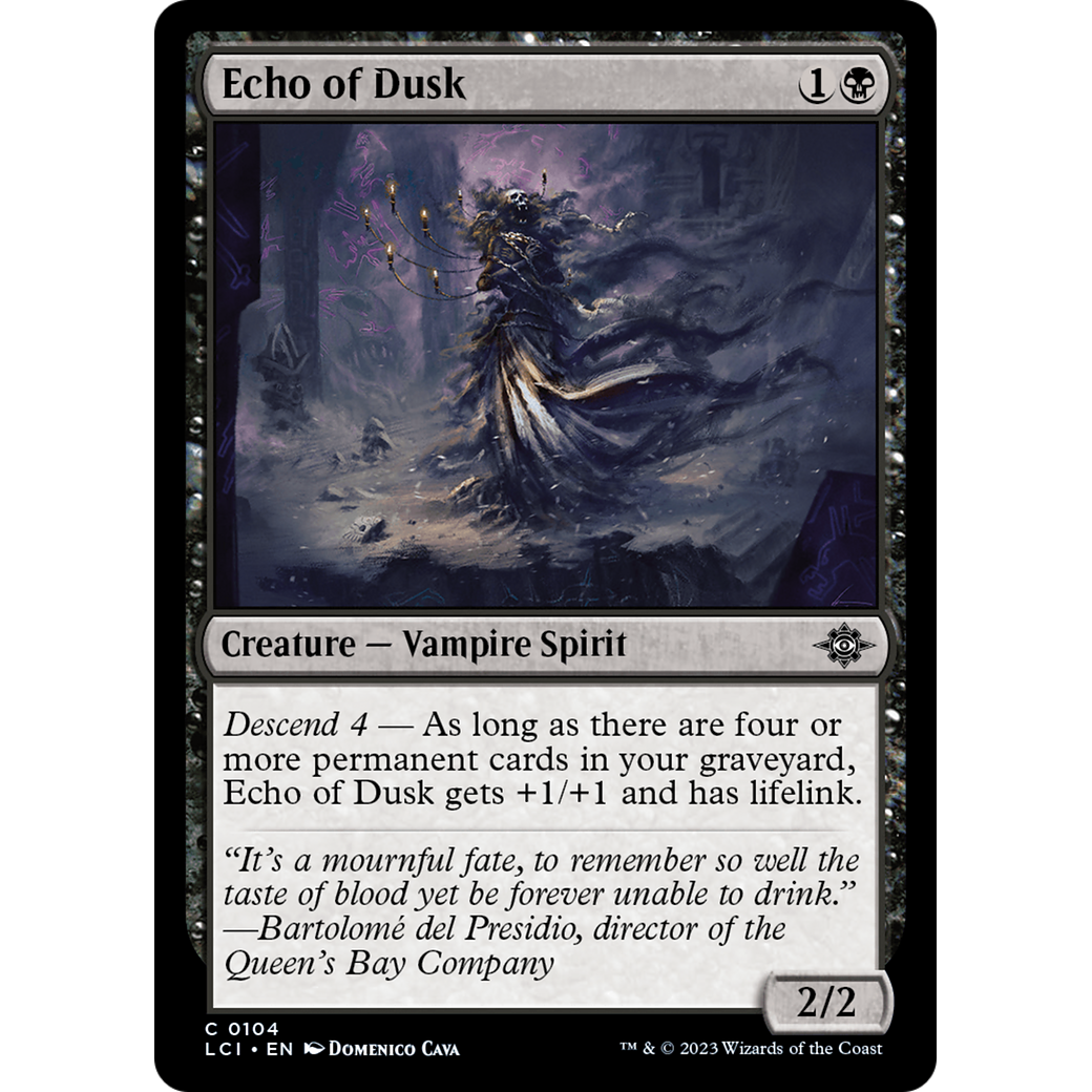 Echo of Dusk (LCI-104) - The Lost Caverns of Ixalan Foil
