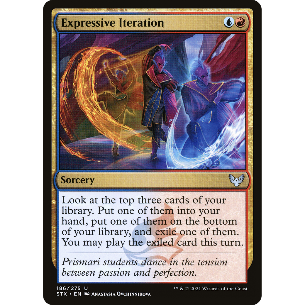 Expressive Iteration (STX-186) - Strixhaven: School of Mages Foil