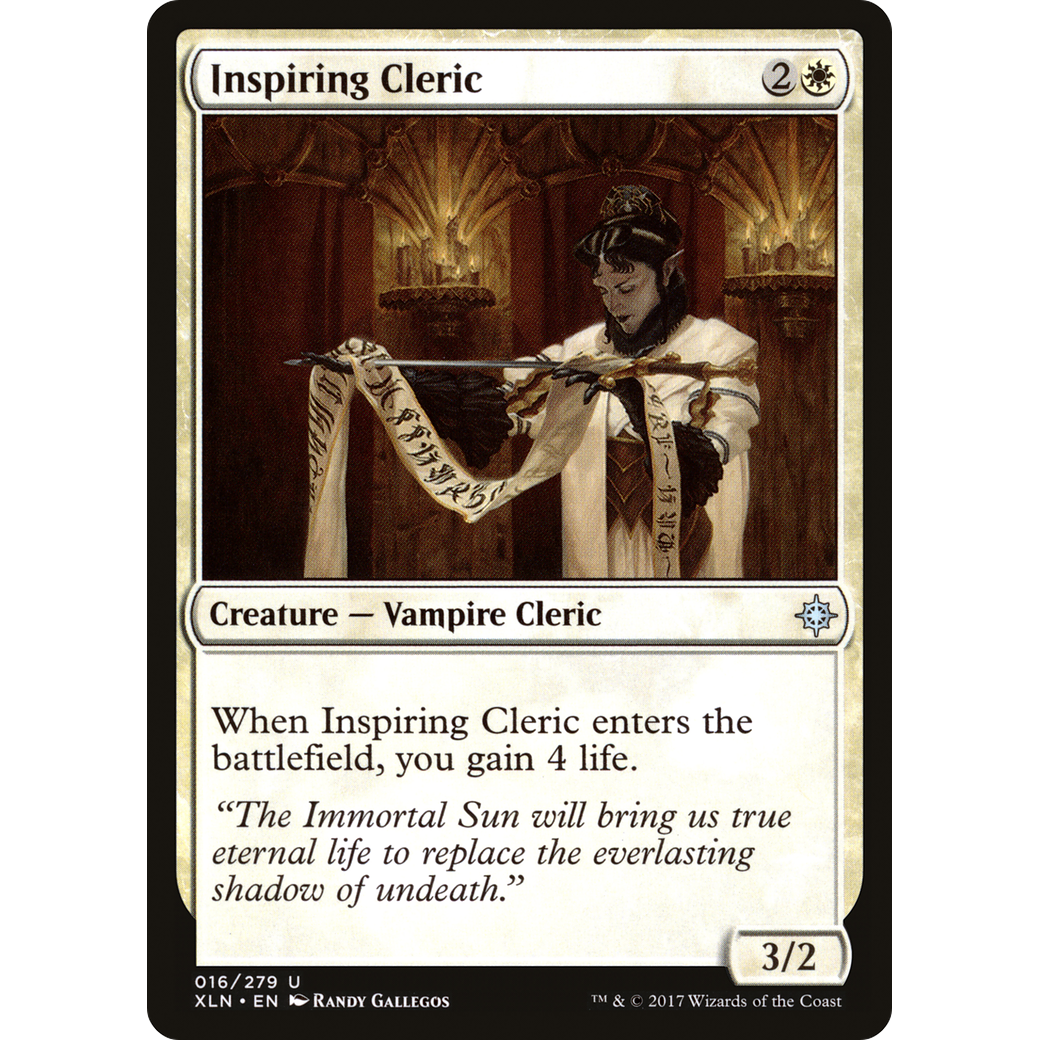 Inspiring Cleric (XLN-016) - Ixalan Foil