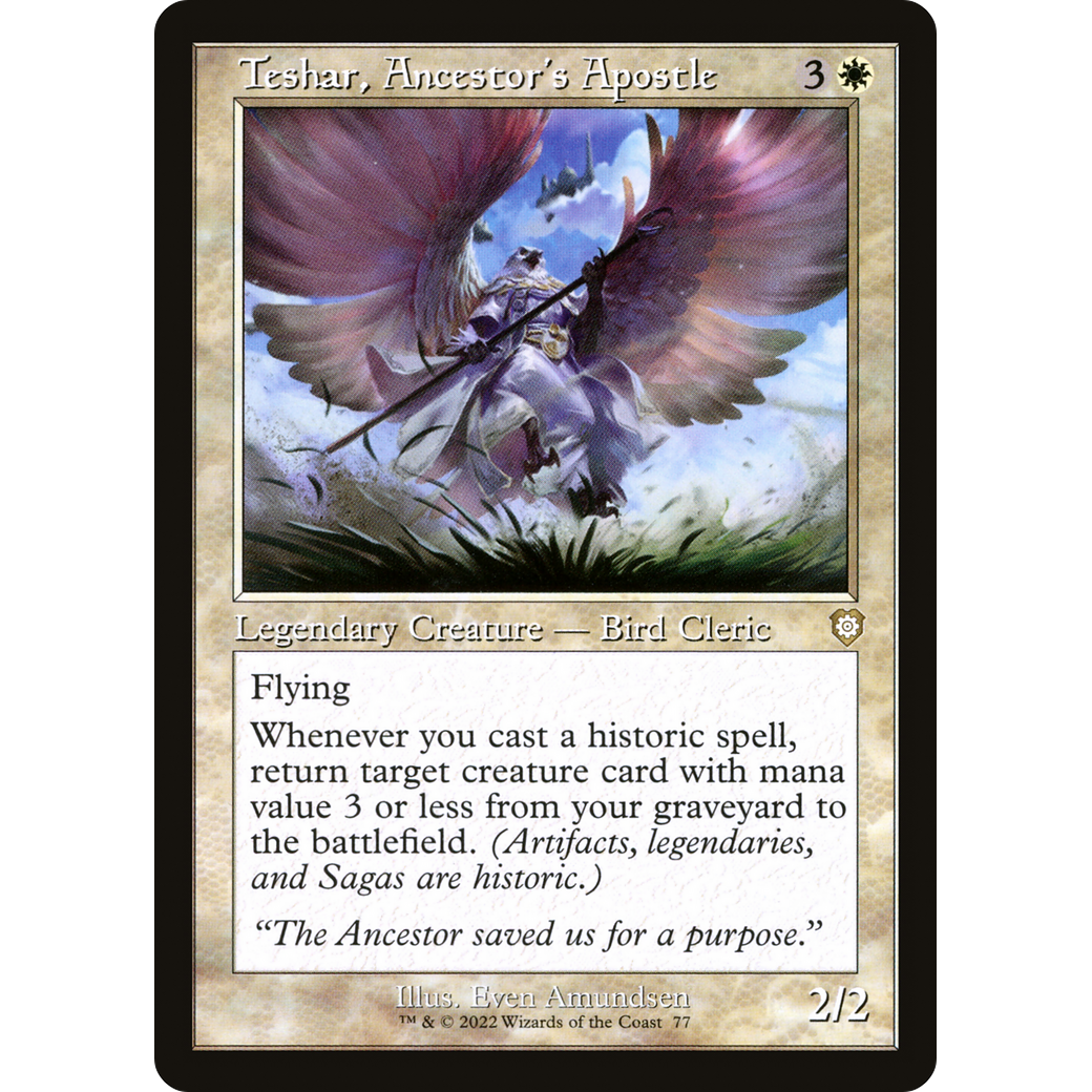 Teshar, Ancestor's Apostle (Retro Frame) (BRC-077) - The Brothers' War Commander
