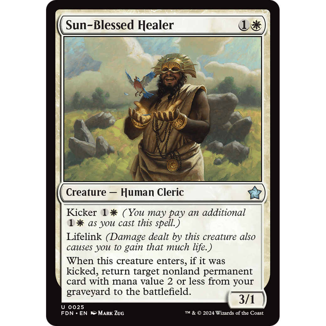 Sun-Blessed Healer (FDN-025) - Foundations Foil