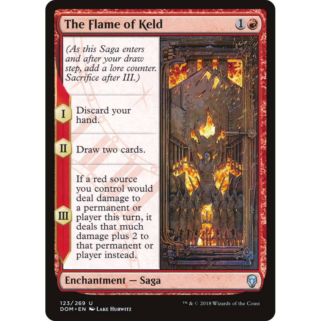 The Flame of Keld (DOM-123) - Dominaria Foil