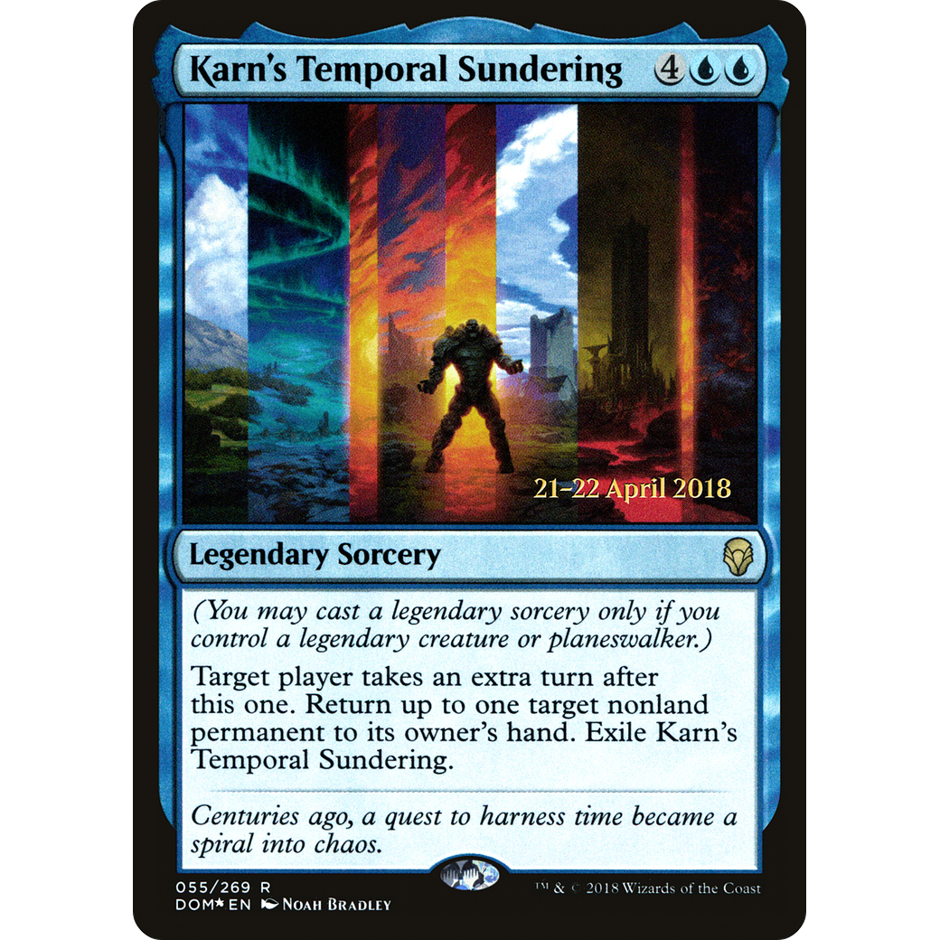 Karn's Temporal Sundering (PRE-055) - Dominaria Promos Foil