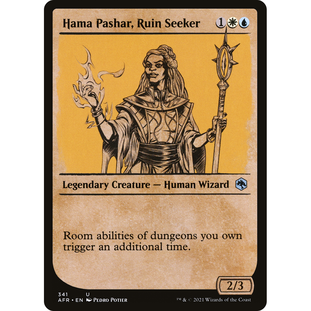 Hama Pashar, Ruin Seeker (Showcase) (AFR-341) - Adventures in the Forgotten Realms: (Showcase) Foil