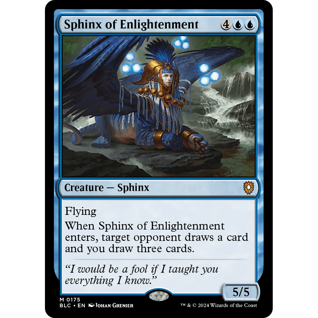 Sphinx of Enlightenment (BLC-175) - Bloomburrow Commander