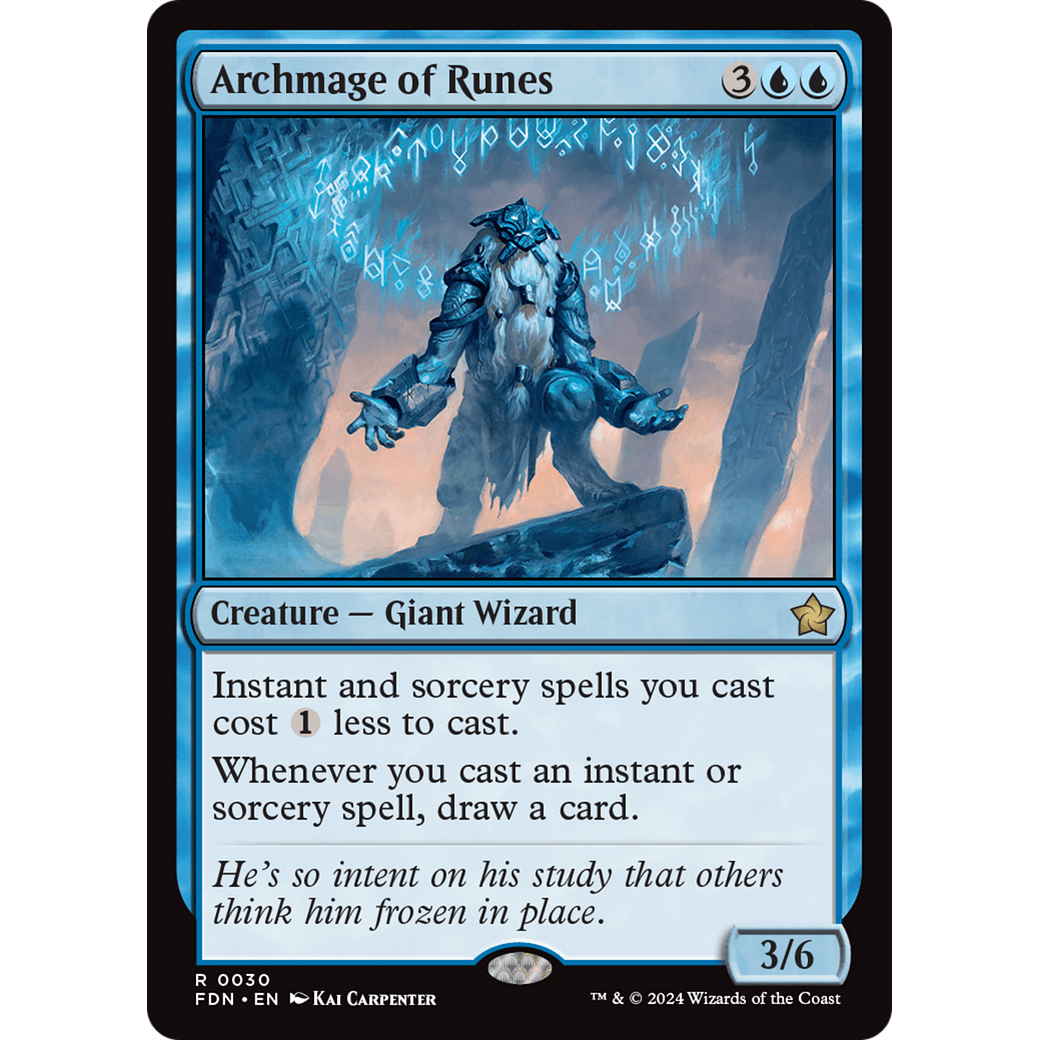 Archmage of Runes (FDN-030) - Foundations Foil