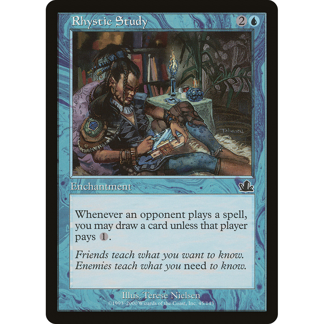 Rhystic Study (PCY-045) - Prophecy Foil