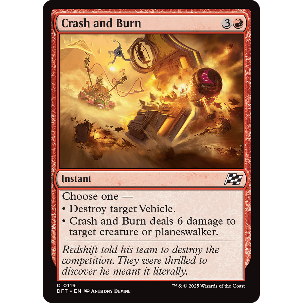 Crash and Burn (DFT-119) - Aetherdrift Foil