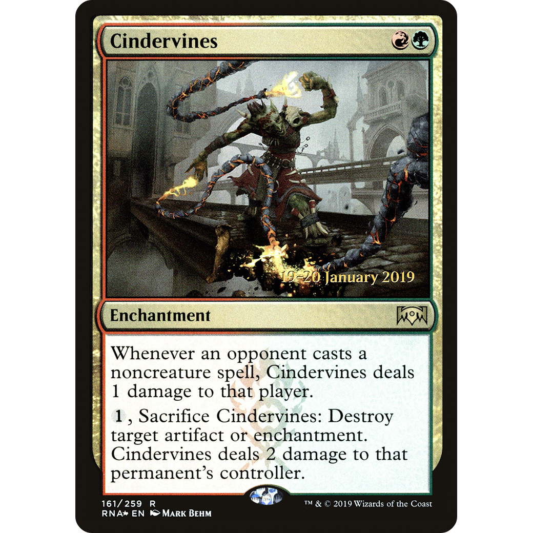 Cindervines (PRE-161) - Ravnica Allegiance Promos Foil