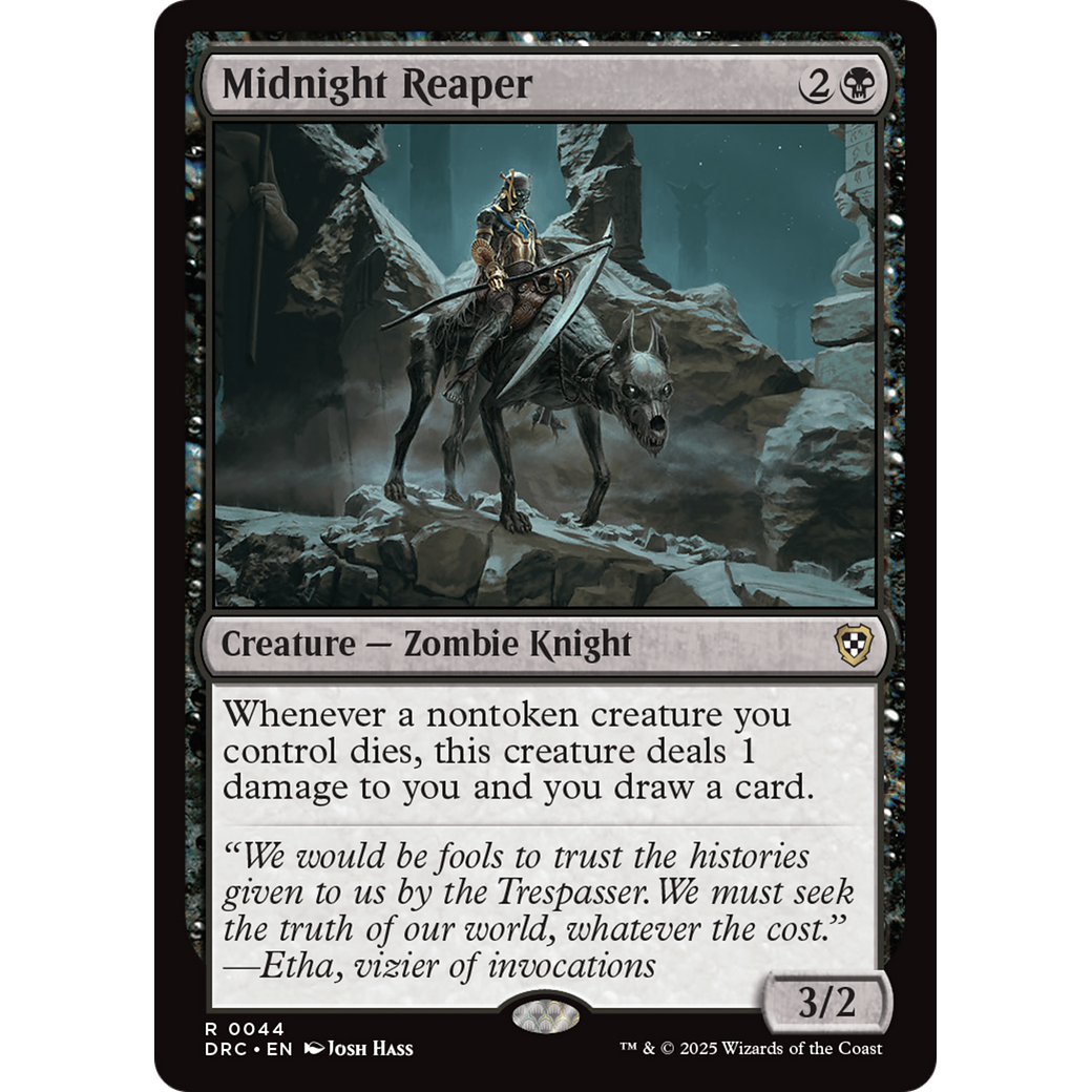 Midnight Reaper (DRC-044) - Commander: Aetherdrift Foil