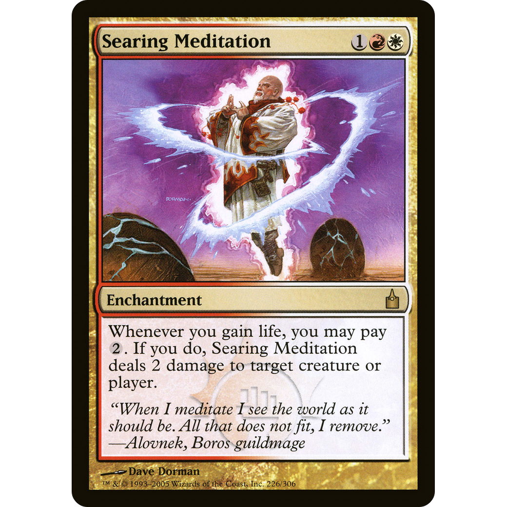 Searing Meditation (RAV-226) - Ravnica: City of Guilds Foil