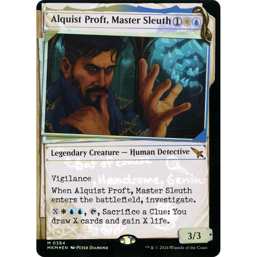 Alquist Proft, Master Sleuth (MKM-384) - Murders at Karlov Manor: (Showcase) Foil