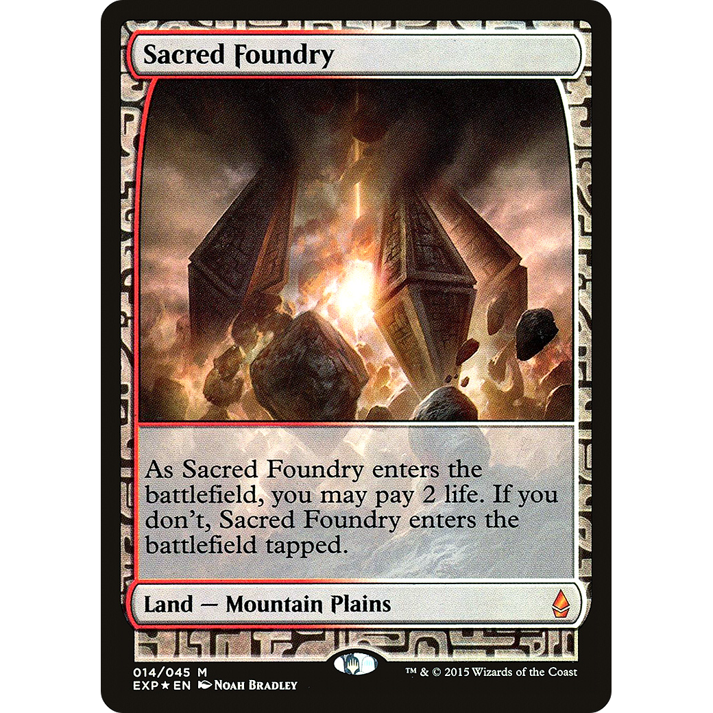 Sacred Foundry (EXP-014) - Zendikar Expeditions Foil