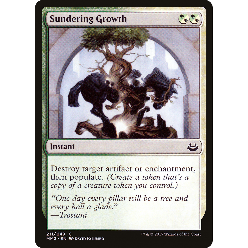 Sundering Growth (MM3-211) - Modern Masters 2017 Foil