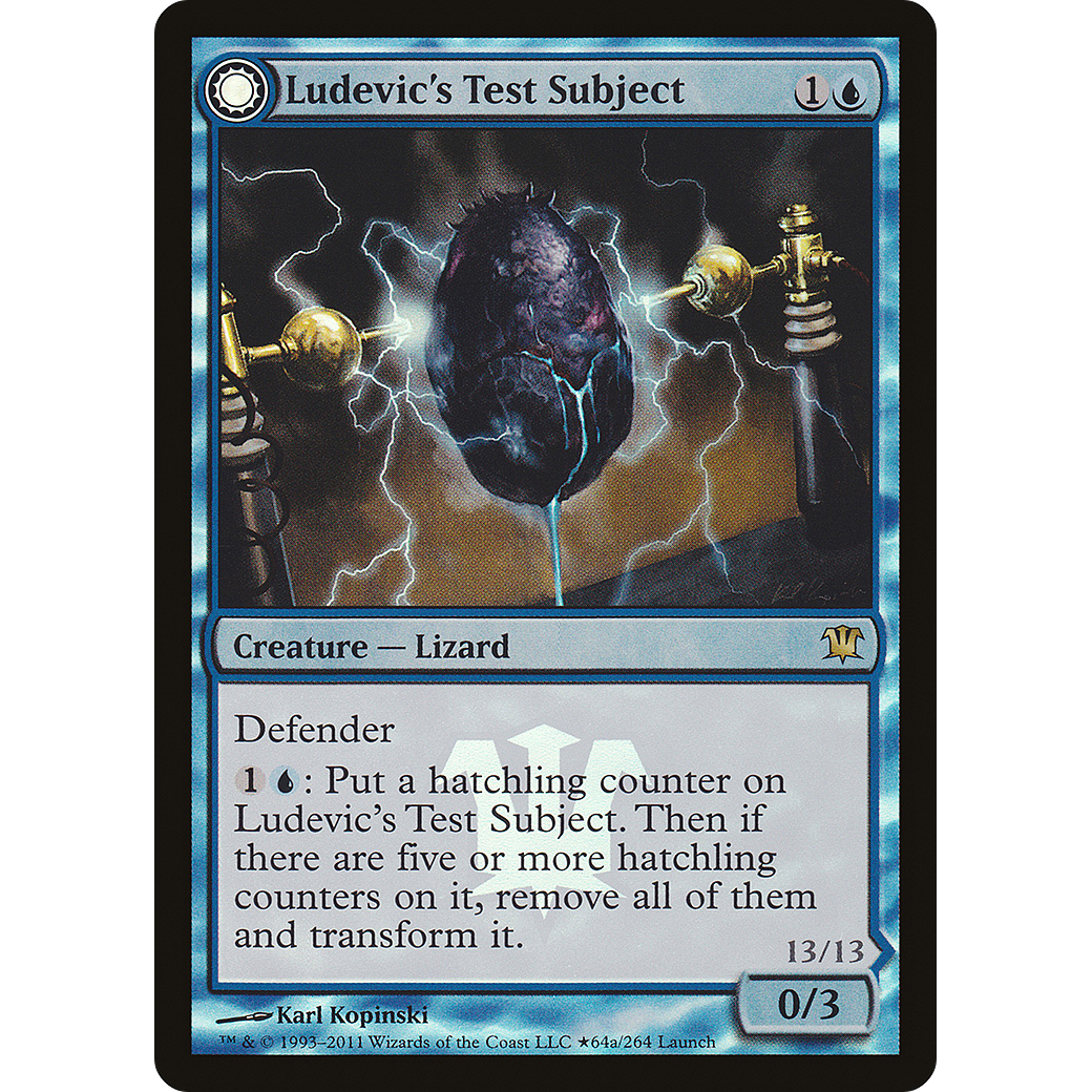 Ludevic's Test Subject (LARP-064) - Innistrad Promos: (Double Faced Transform) Foil