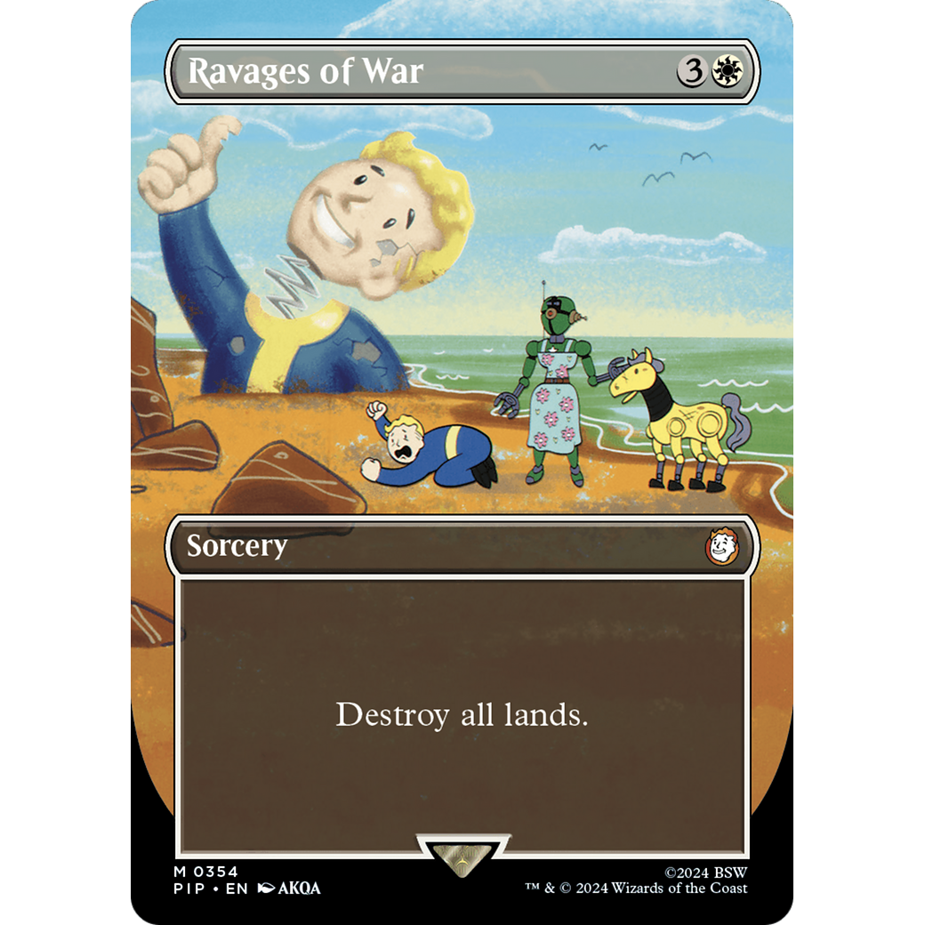 Ravages of War (PIP-354) - Fallout (Borderless) Foil
