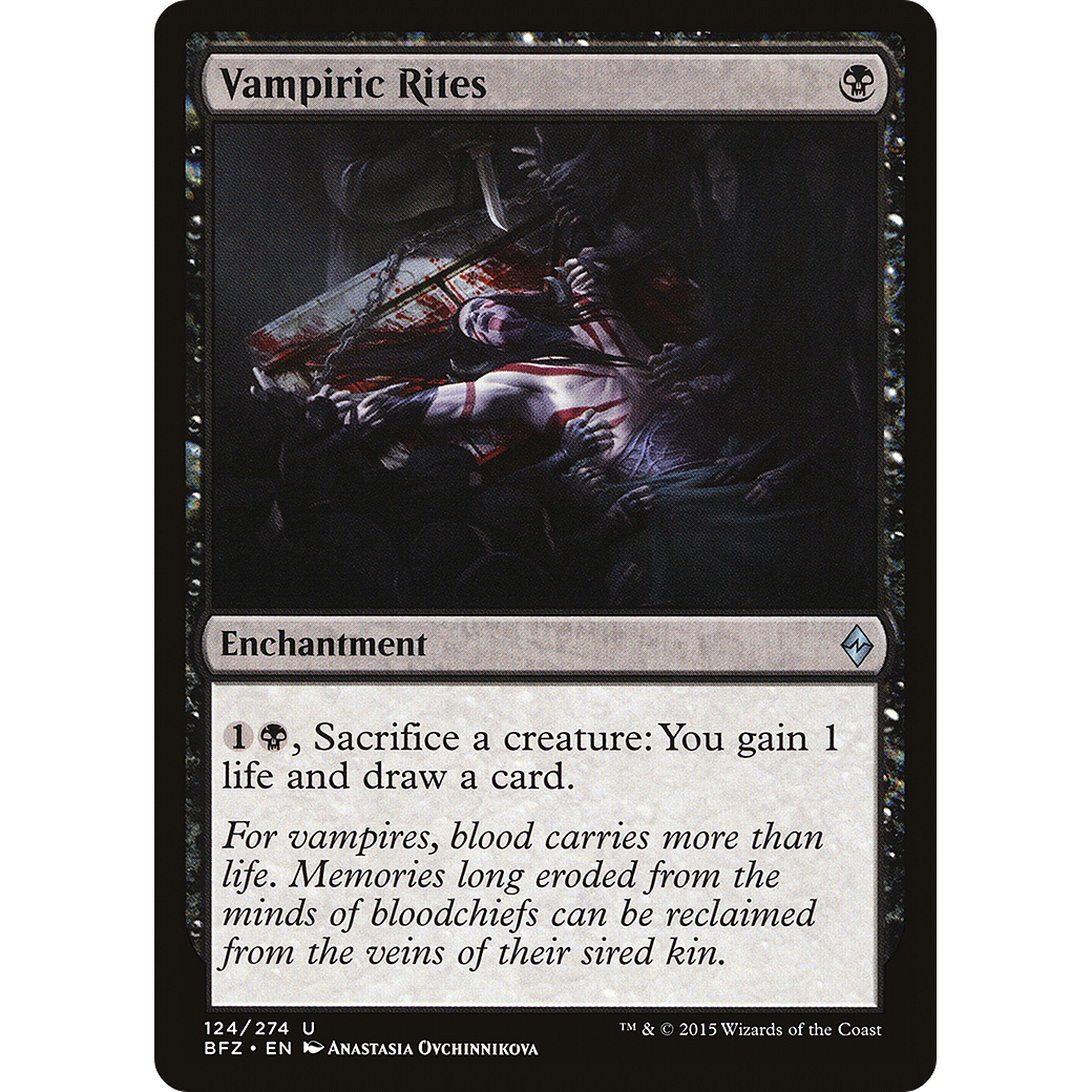 Vampiric Rites (BFZ-124) - Battle for Zendikar Foil
