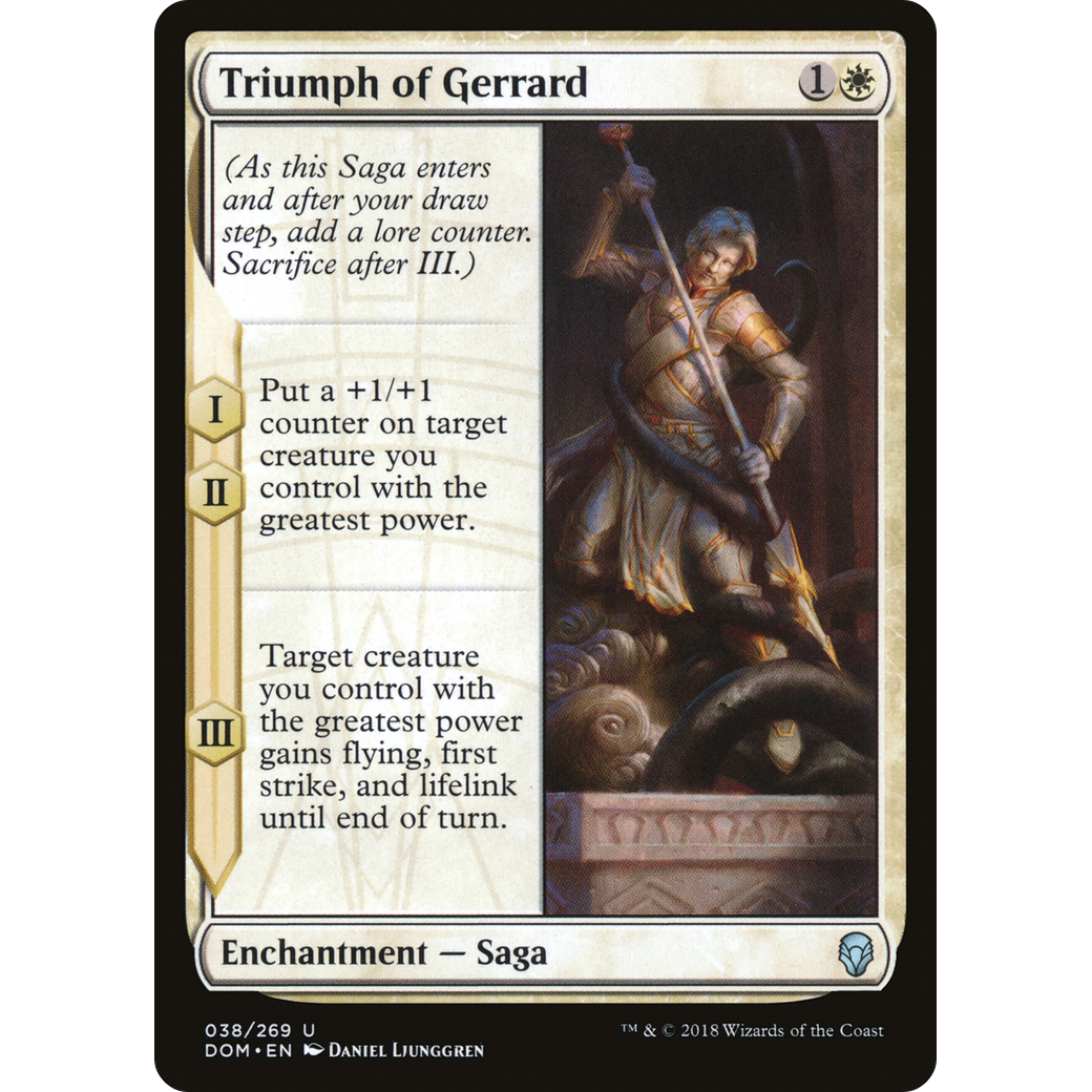 Triumph of Gerrard (DOM-038) - Dominaria Foil