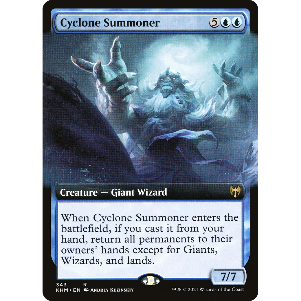 Cyclone Summoner (Extended Art) (KHM-343) - Kaldheim: (Extended Art) Foil